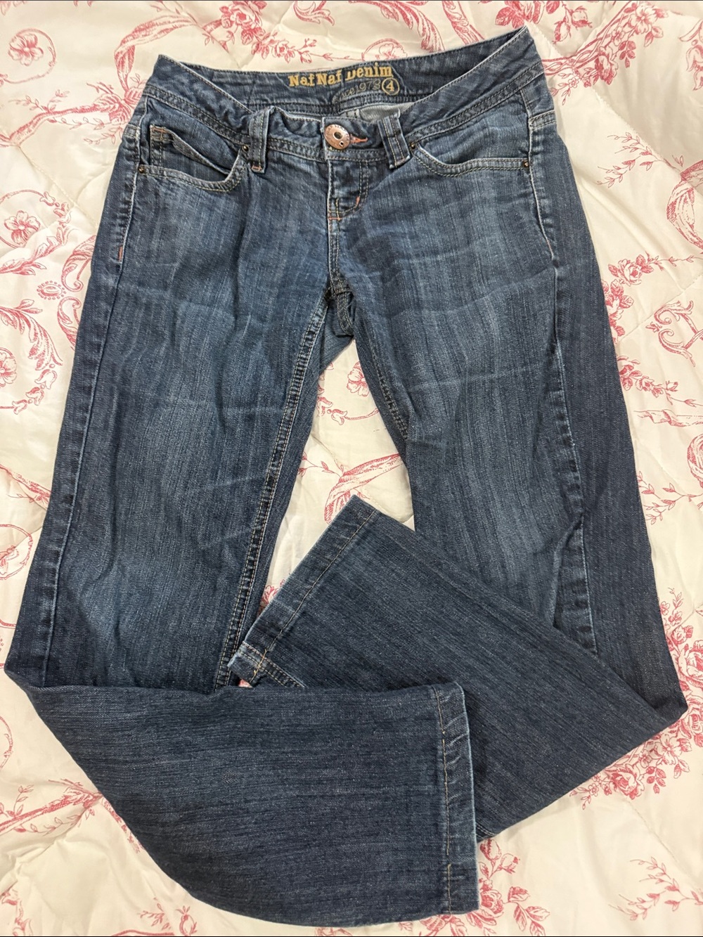 NAF NAF Dark Blue Boot-Cut Jeans